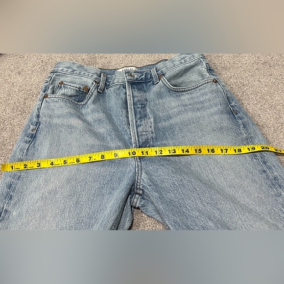 Agolde Riley High Rise Straight Leg Crop Jean Normcore - Picture 9 of 11